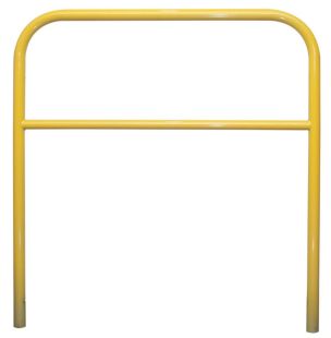 Bariera chodnikowa U-12a z porzeczką | do wkopania, wbetonowania, żółta